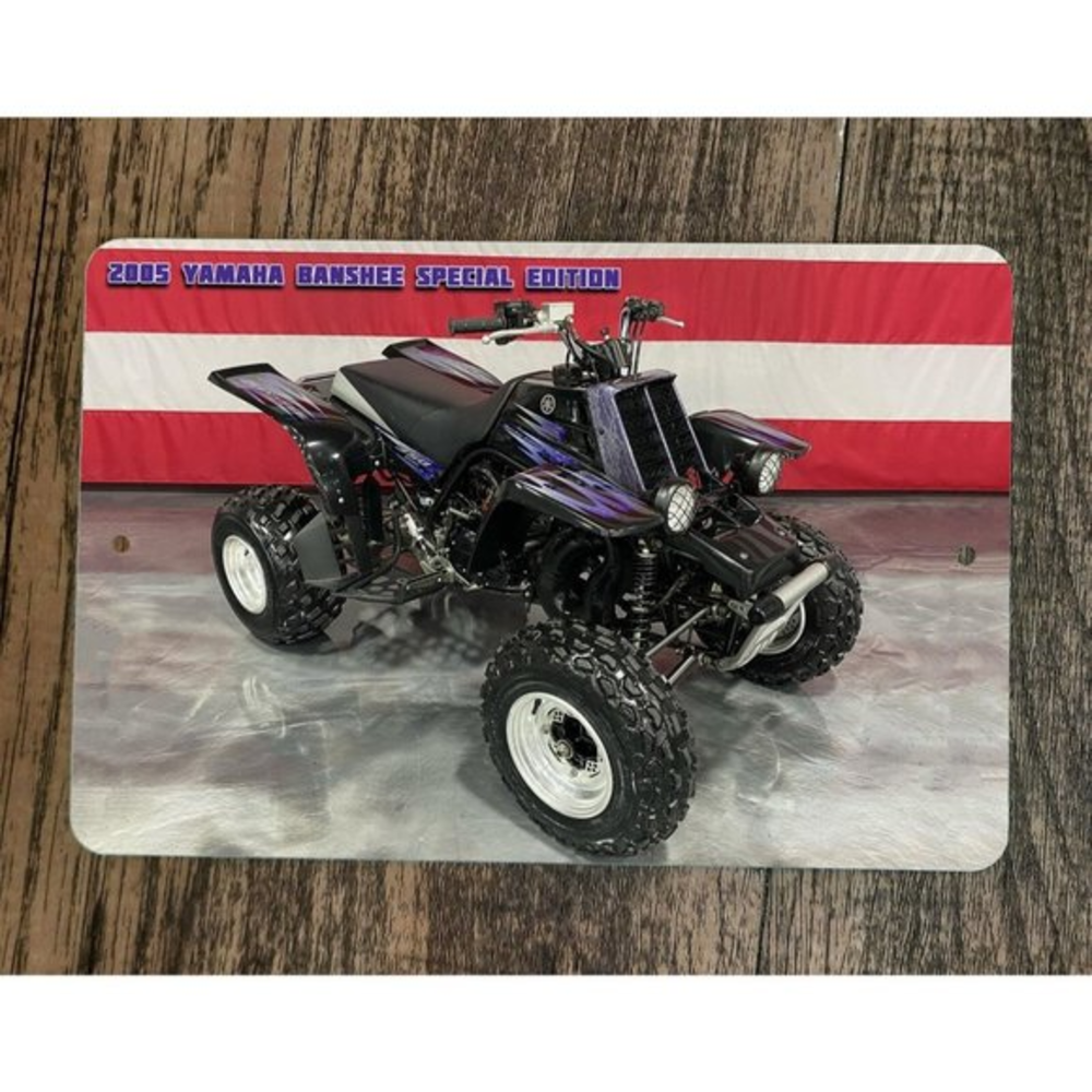 2005 Yamaha Banshee Special Edition Quad ATV 8x12 Metal Wall Sign Garage Poster